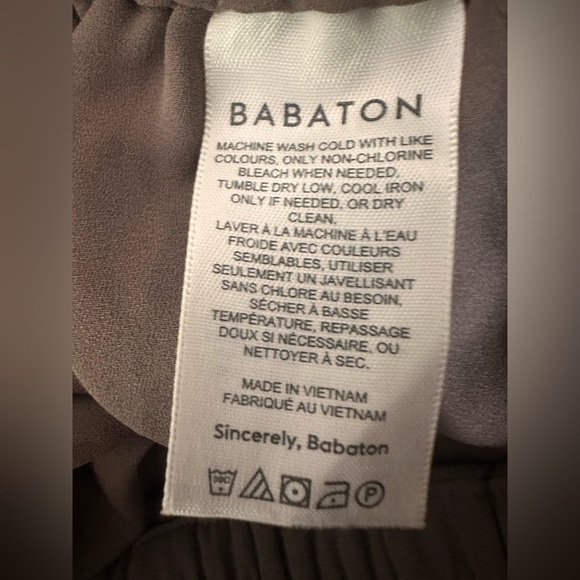 Babaton Luis Cropped Brown Wide-Leg Pants size XS - Picture 7 of 8